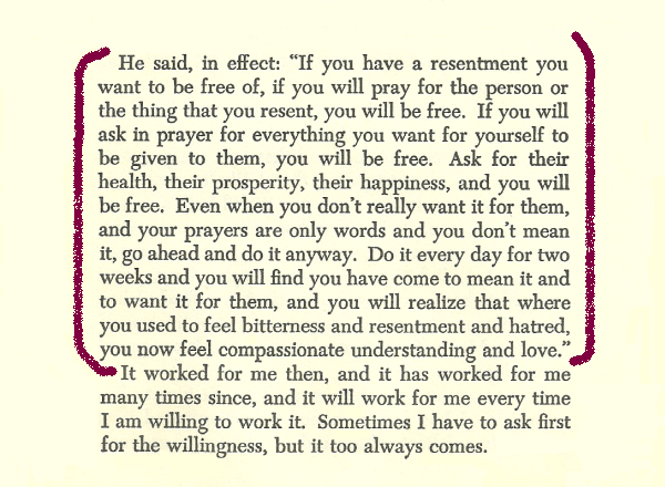 Resentment Prayer Resentment Prayer